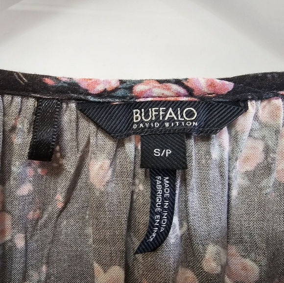 Vintage Buffalo Pintuck Floral Peasant Top - Picture 5 of 10